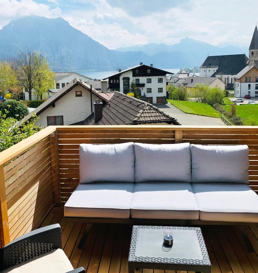 Traum Panorama Apartment mit Berg&Seeblick Altmünster Exterior foto